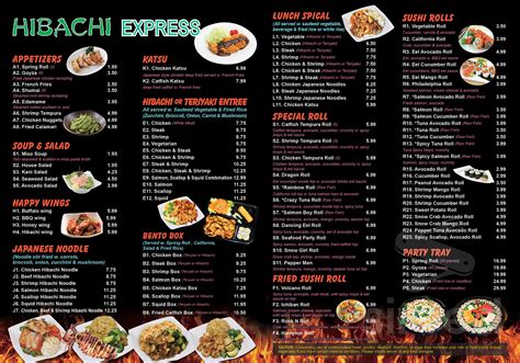 bouns hibachi menu  Lunch bowls are served with one portion of meat and 2 portions of rice